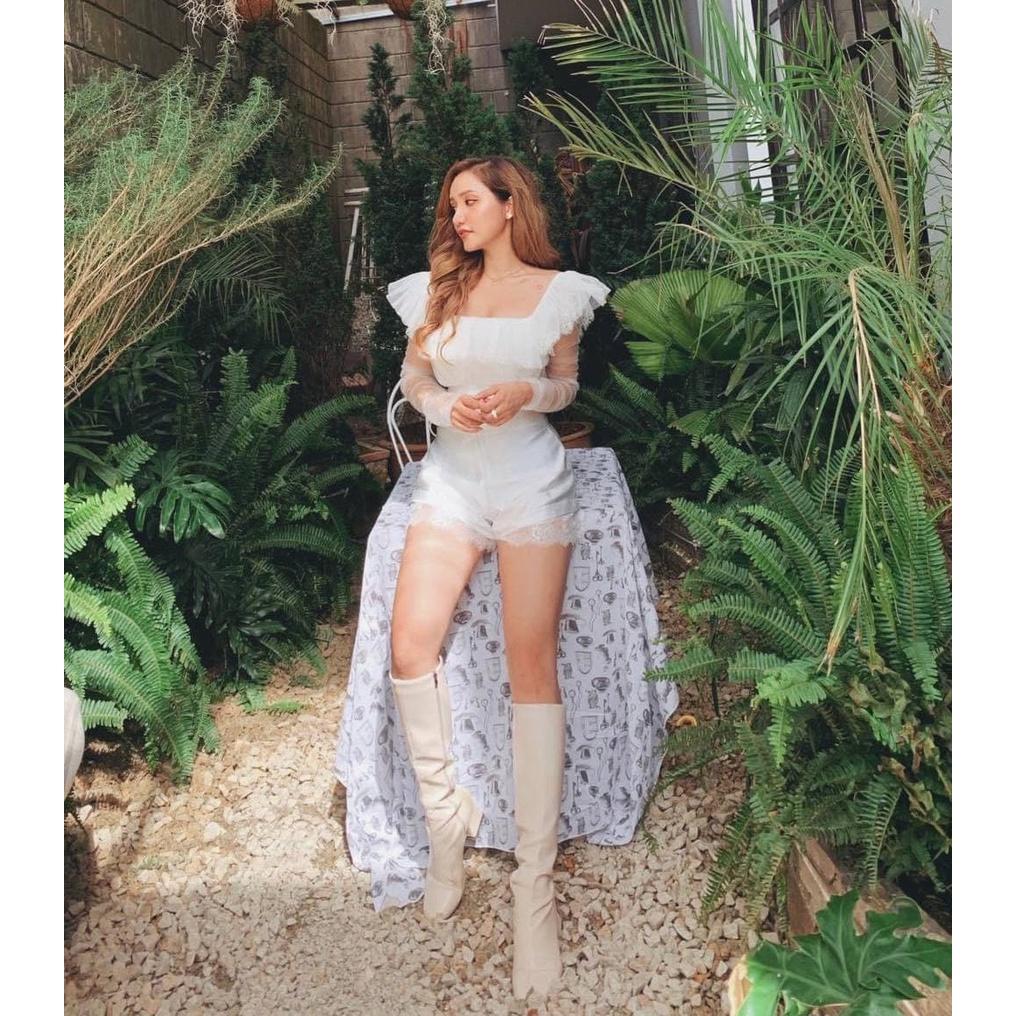 Áo Croptop Lưới Ren Công Chúa