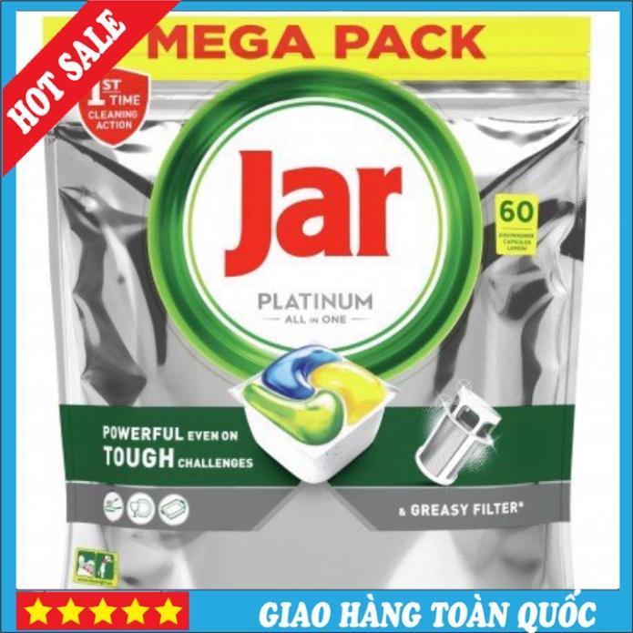 Viên Rửa Bát Jar Platinum Yellow 60 Viên Dành cho Máy Rửa Bát