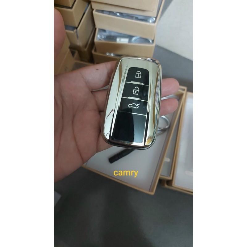 Bao da chìa khoá ô tô silicon mạ crom đủ hãng xe