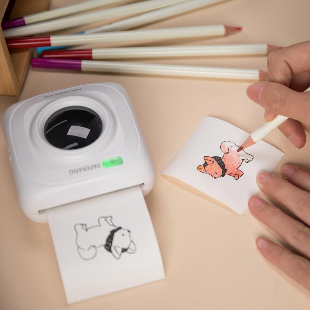 Wireless Photo Label with 4 Roll Thermal Paper Scanning