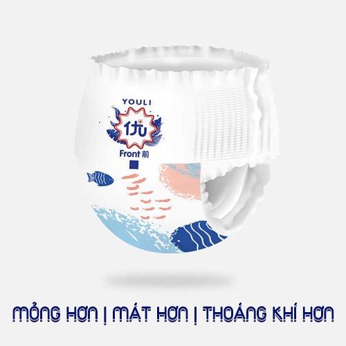 Tã/Bỉm Quần YOULI xanh size XL80 cho bé 12-17kg