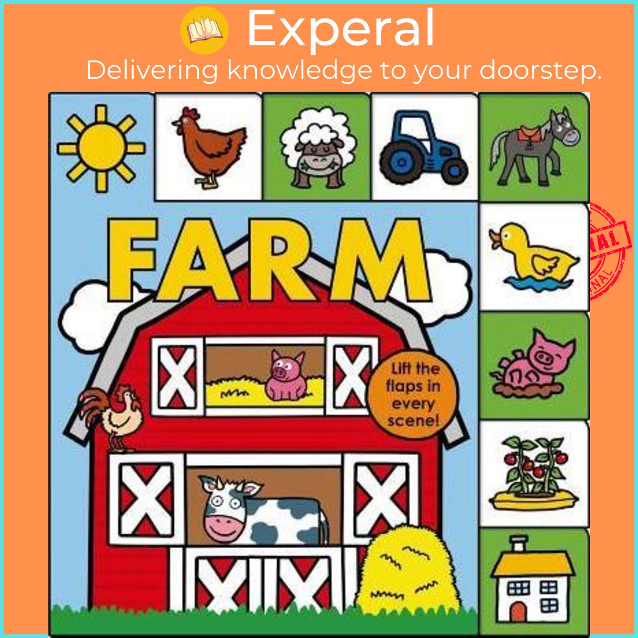 Sách - Lift-The-Flap Tab: Farm by Roger Priddy