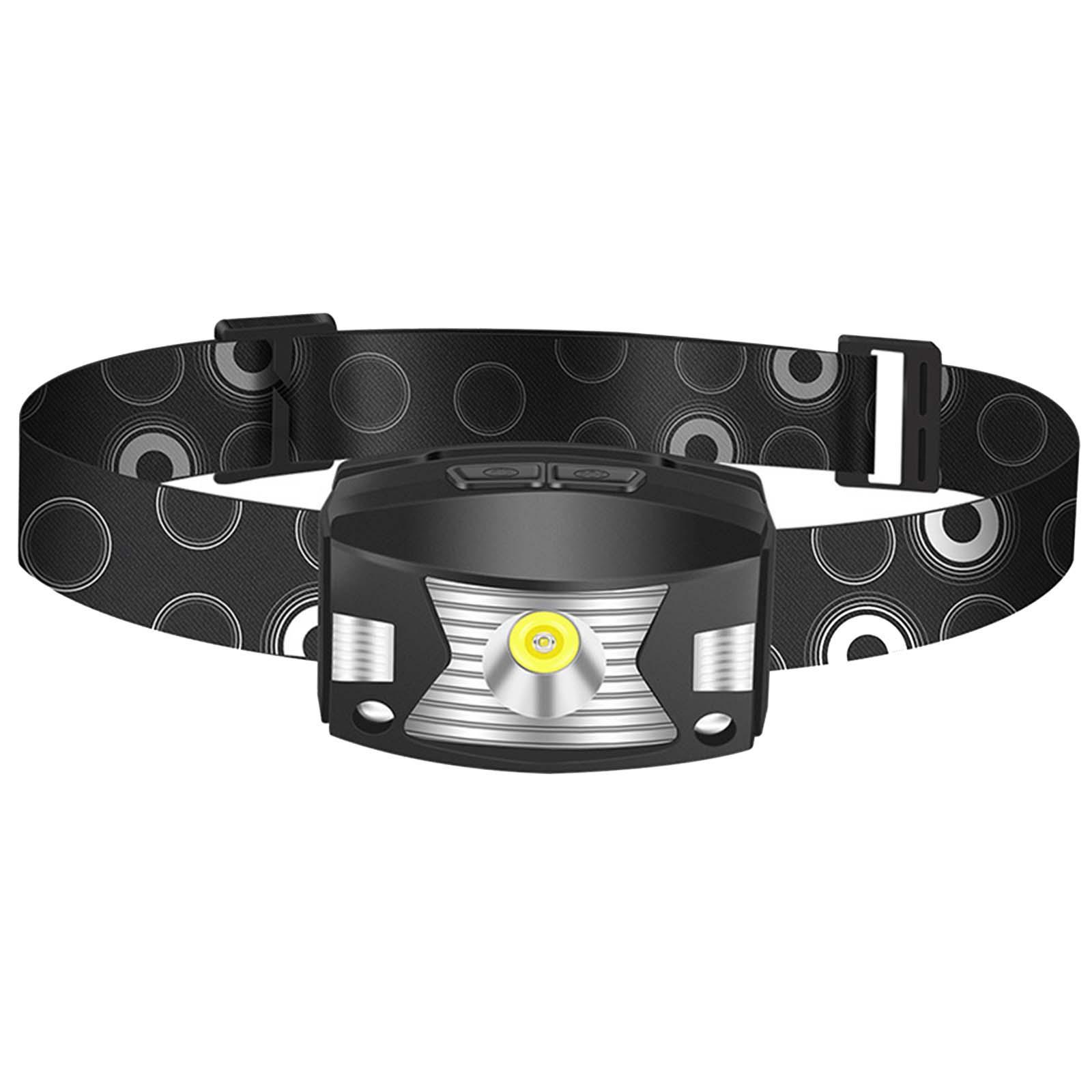 Head Lights Adjustable Head Torch Headlight  Flashlight Light Rechargeable Head  Modes for Adults Jogging Kids Fishing Biking