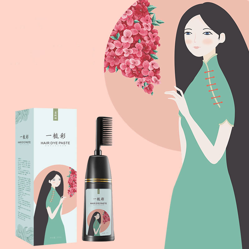 Lược nhuộm tóc thông minh 1 nút bấm phiên bản cao cấp nhiều màu