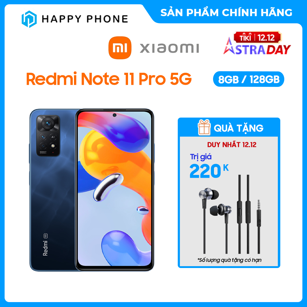 Điện thoại Xiaomi Redmi Note 11 Pro 5G  (8GB/128GB) - Hàng chính hãng