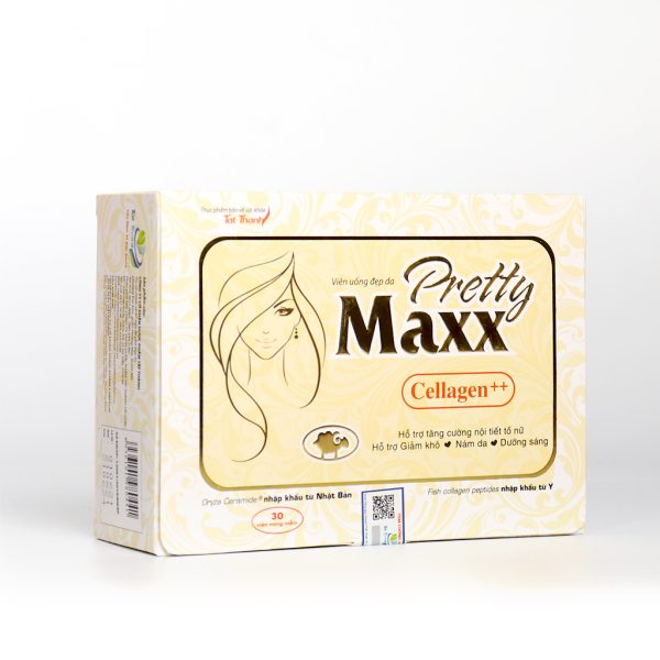 TPBVSK Viên uống đẹp da Pretty Maxx Cellagen++ Hộp 30 Viên