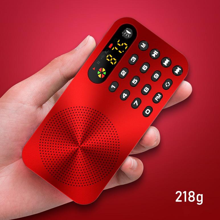 Q6 Multi-function Fm Radio 3600mah Battery Rechargeable Led Digital Display Radio