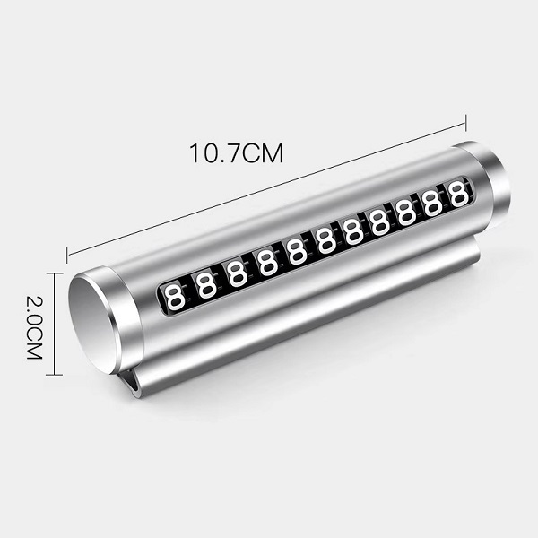 Bảng Số DT Để Taplo Ô Tô Chất Liệu Kim Loại Cao Cấp, Thẻ DT Khi Dừng Đỗ