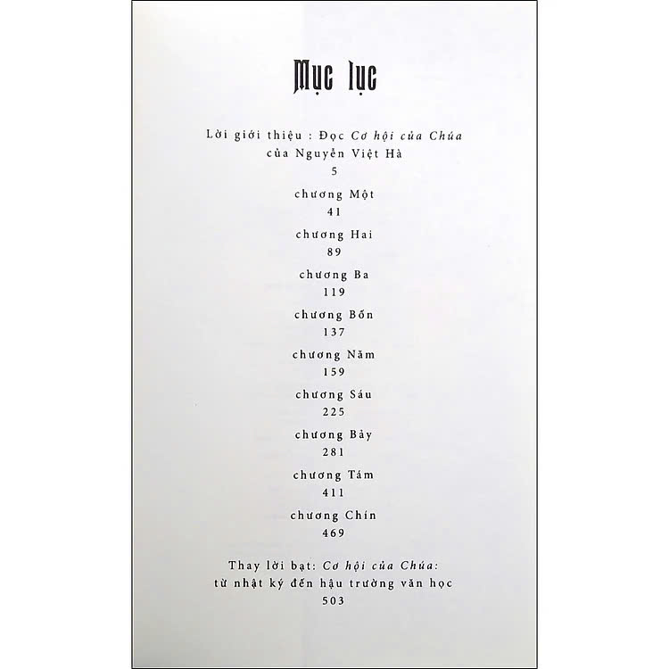 Cơ Hội Của Chúa - Tiểu Thuyết _TRE
