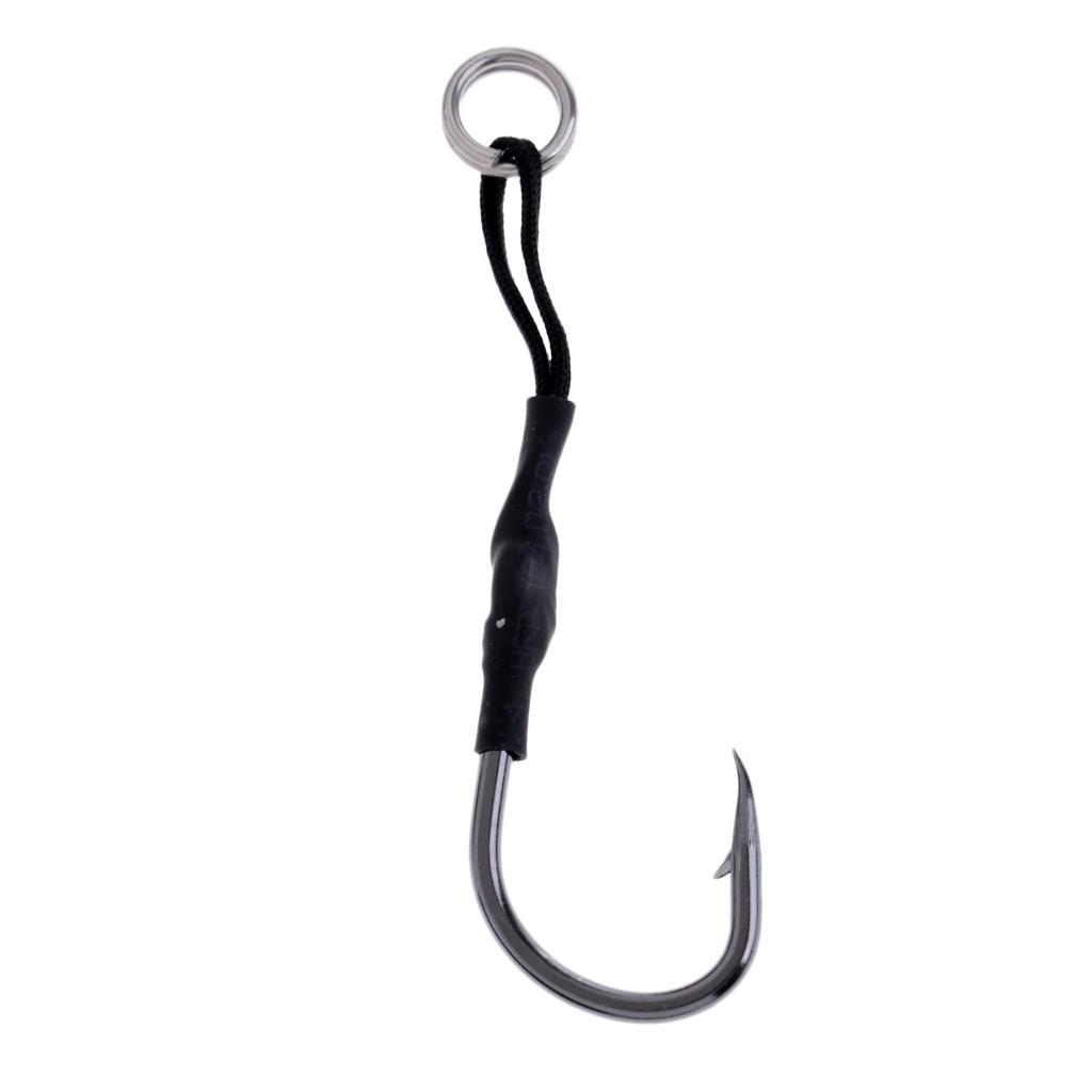 5pcs Assist Hook Jig Fishing Hook Lead Fish Hooks Multi-size