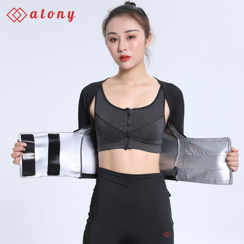 Set Đồ Tập Sinh Nhiệt ATONY Cao Cấp Cho Nữ, Tráng Nano Bạc Hỗ Trợ Giảm Cân, Đổ Mồ Hôi, Tan Mỡ Bụng - Hàng Chính Hãng (Áo Đai Lửng + Quần)