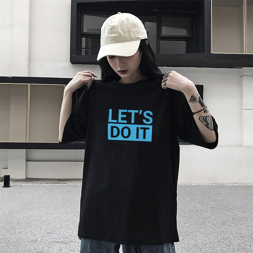 Áo Thun Unisex SUNDAY Moda Let's Do It Đen Nam Nữ In Hình 100% Cotton - Local Brand Chính Hãng