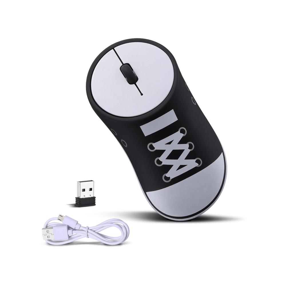 Chuột có thể sạc lại không dây Sneaker Mice 2.4G cho văn phòng
