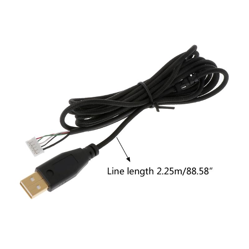 Dây Bện Nylon Bền Dây Chuột USB Dây Thay Thế Cho Razer Imperator/Naga 2014/Hexagram/Deathadder 2013 Chuột Chơi Game