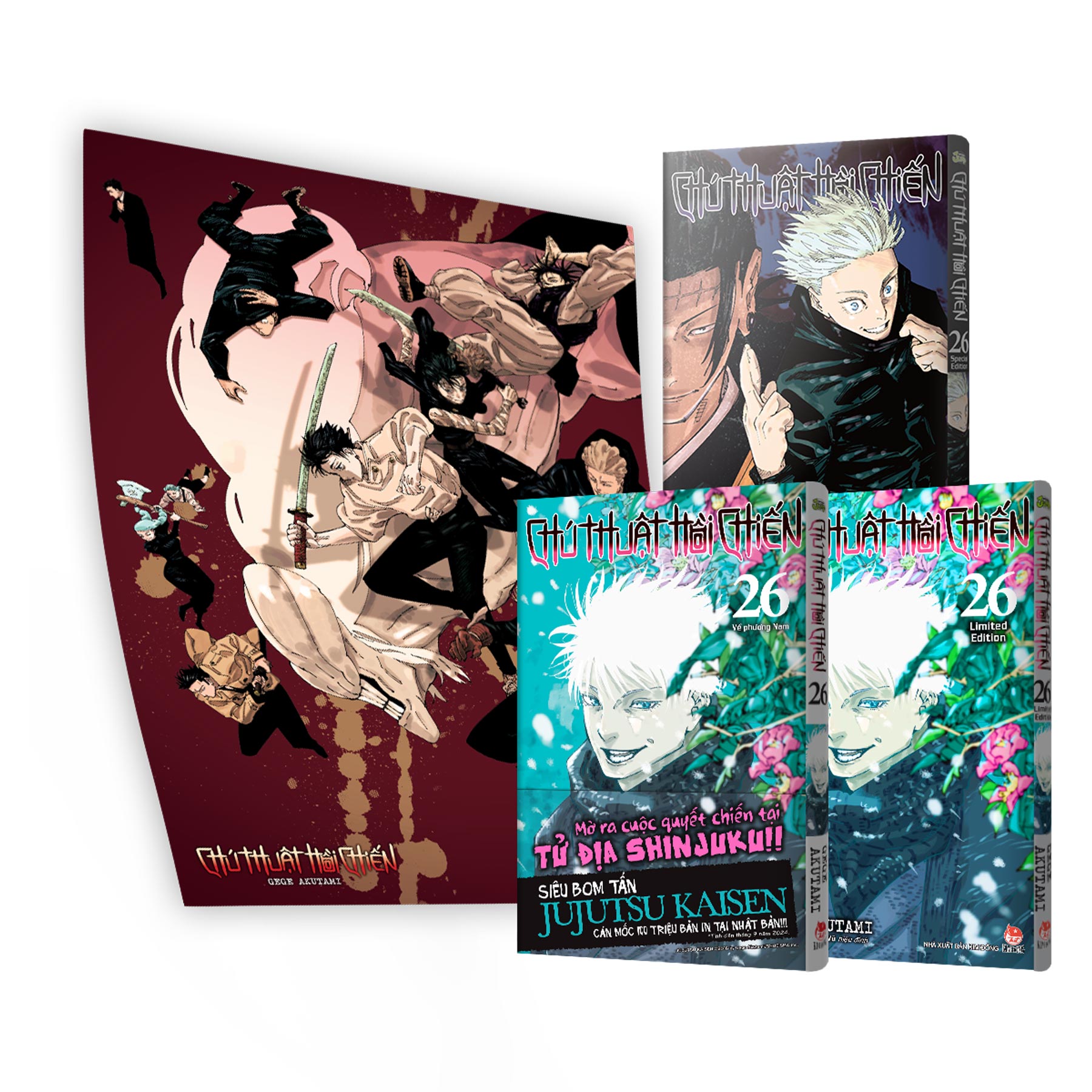 Chú Thuật Hồi Chiến - Tập 26 ( Combo 3 Phiên Bản Tặng Kèm Poster)