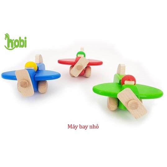 Đồ chơi gỗ - máy bay trực thăng gỗ Hobi