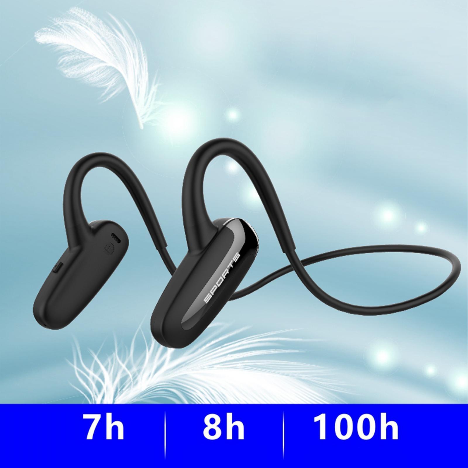 Air Bone Conduction Headphones Titanium Bluetooth 5.1 Open Ear Headset for Running Workout
