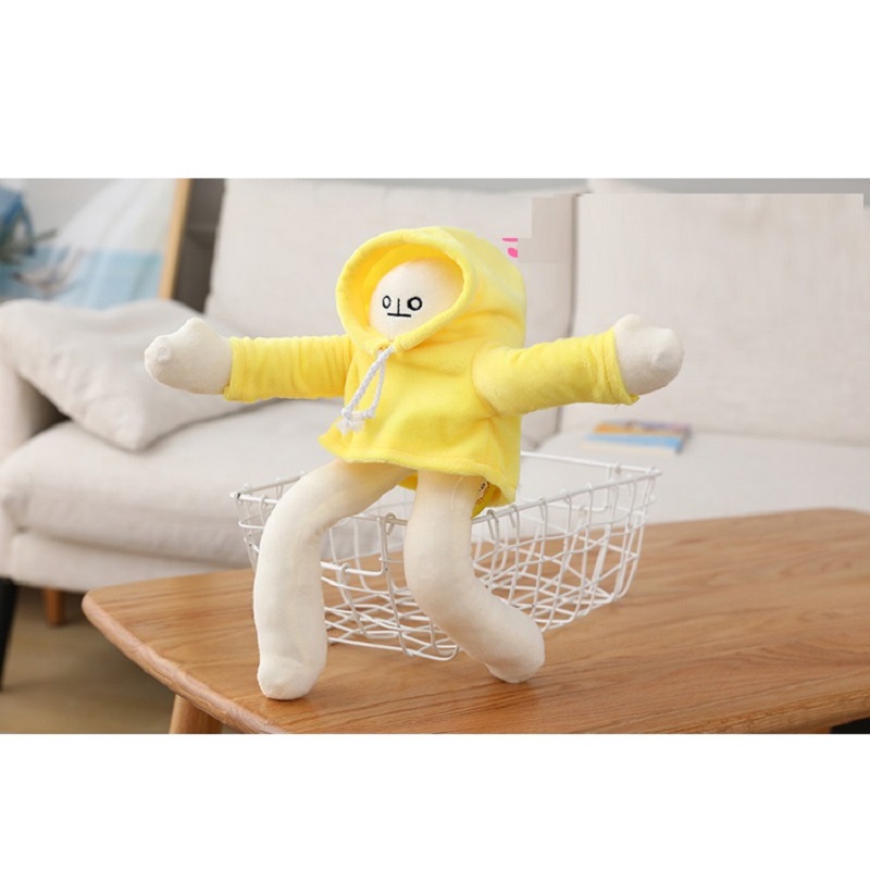 Gấu bông người chuối trầm cảm, quà tặng thú nhồi bông chuối suy tư đáng yêu