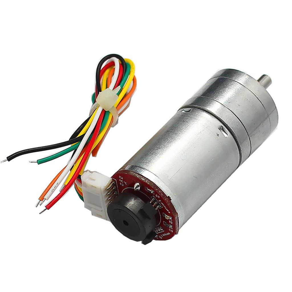 DC 6V, 12V, 24V, Reducer Gear Motor With Magnetic Coded Disc Encoder Tachomotor 190RMP-1930RMP