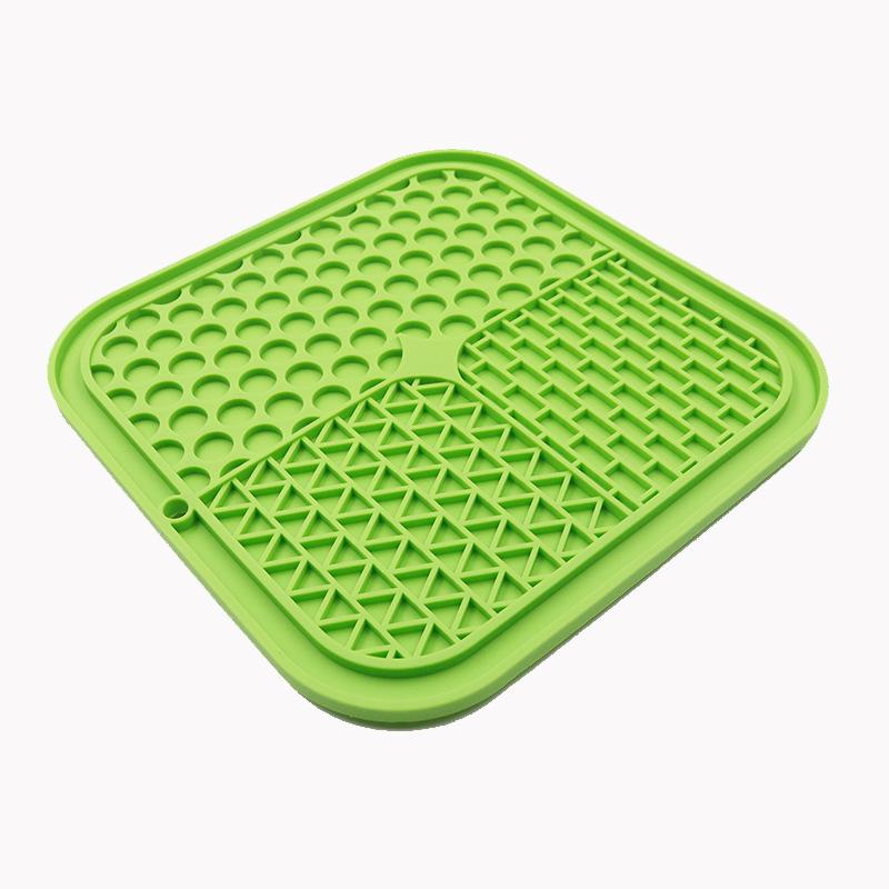 Chó Liếm Thảm 20*20 Cm, 2 Chiếc Chó Liếm Thảm Mạnh Mẽ Hút Silicone Liếm Thảm, Cho Chó Chăm Sóc, Huấn Luyện Và Móng Vuốt