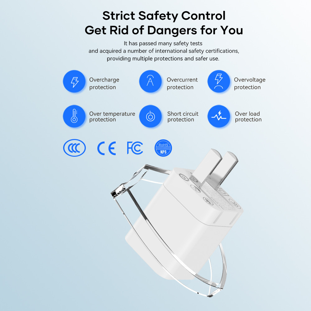 Củ sạc nhanh chuẩn PD 20W  Rockspace T68 ổn định không nóng hàng chính hãng bảo hành 12 tháng bảo hành 1 đổi 1