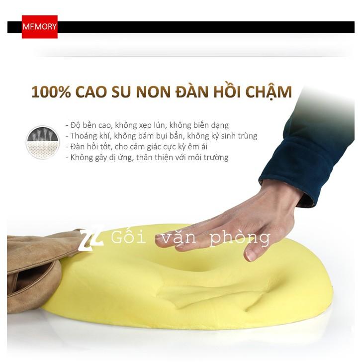 Gối Lót Ghế Cao Su Non Cho Người Bệnh Trĩ ZURI PILLOW - GLM06 Chống Ê Nhức Mông, Đau Xương Cụt