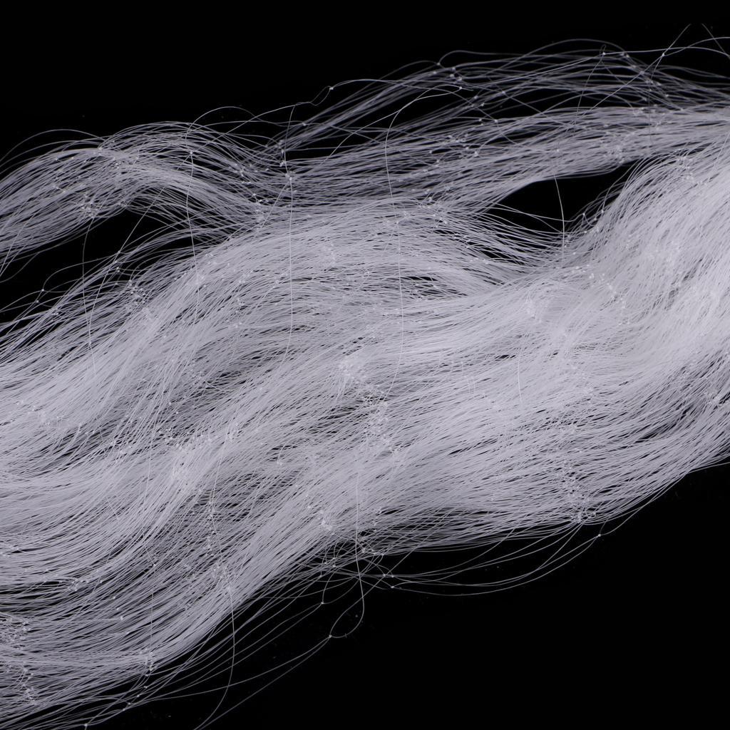 5pcs Fishing Net With Float Fish Trap Monofilament Mesh Gill Hole 4x4cm