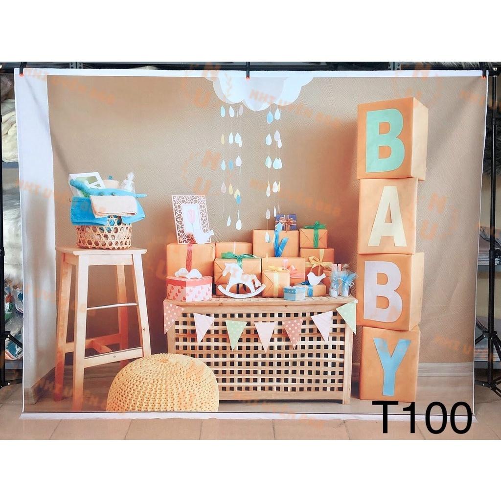 Tranh vải decor / Thảm vải treo tường / Thảm vải chụp ảnh chủ đề Baby