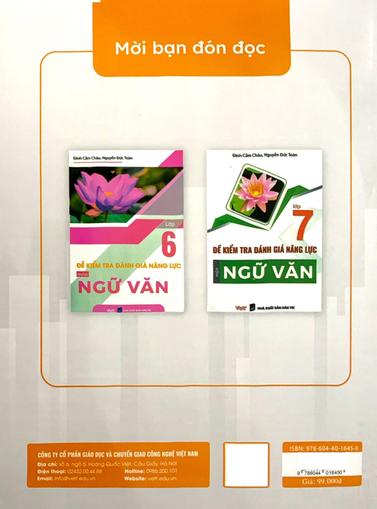 Đề Kiểm Tra Đánh Giá Năng Lực Môn Ngữ Văn Lớp 8