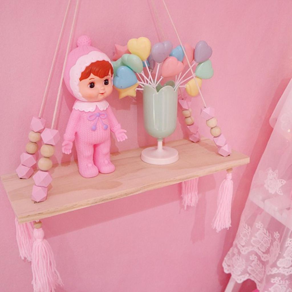 2xHome Decor Wooden Floating Shelf Wall-hanging Display Holder Kids Room Decor