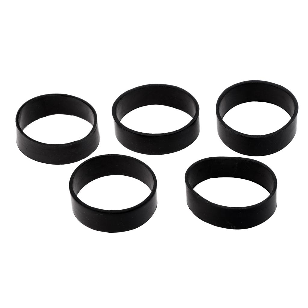 2x5Pcs Rubber Webbing Fixed Rings for Scuba Diving Weight Belt Backplate Strap