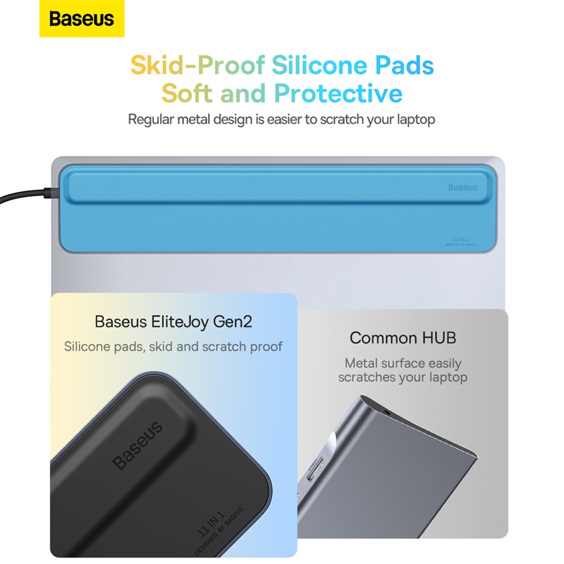 Hub Mở Rộng Đa Năng Baseus EliteJoy Gen2 11-Port Type-C HUB Adapter Cho Laptop Macbook iPad Pro