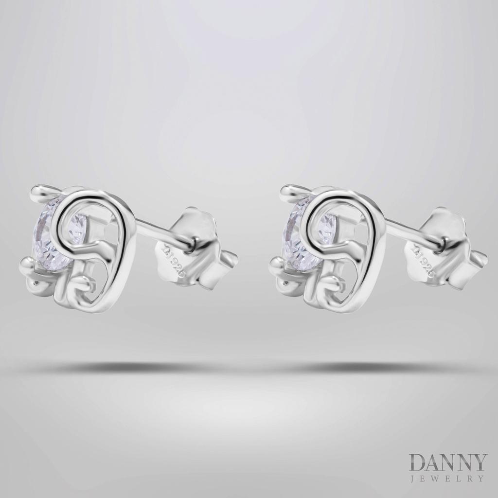 Bông Tai Nữ Danny Jewelry Bạc 925 Xi Rhodium BY575