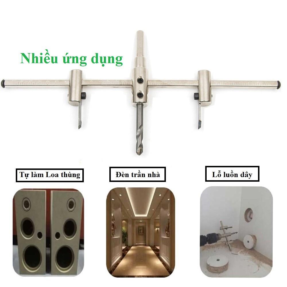 Bộ mũi khoét lỗ đường kính 40-300mm, lưỡi hợp kim siêu cứng