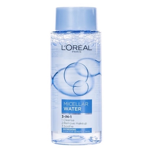 Nước Tẩy Trang Cho Da Dầu Nhạy Cảm Làm Sạch Sâu Tươi Mát Micellar Water 3-in-1 Refreshing 400/95/30ml