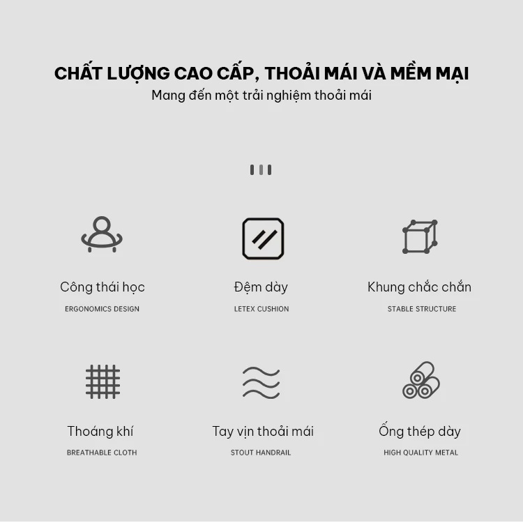 Ghế Văn Phòng Cao Cấp, Thiết Kế Tựa Lưng Thoải Mái GH03