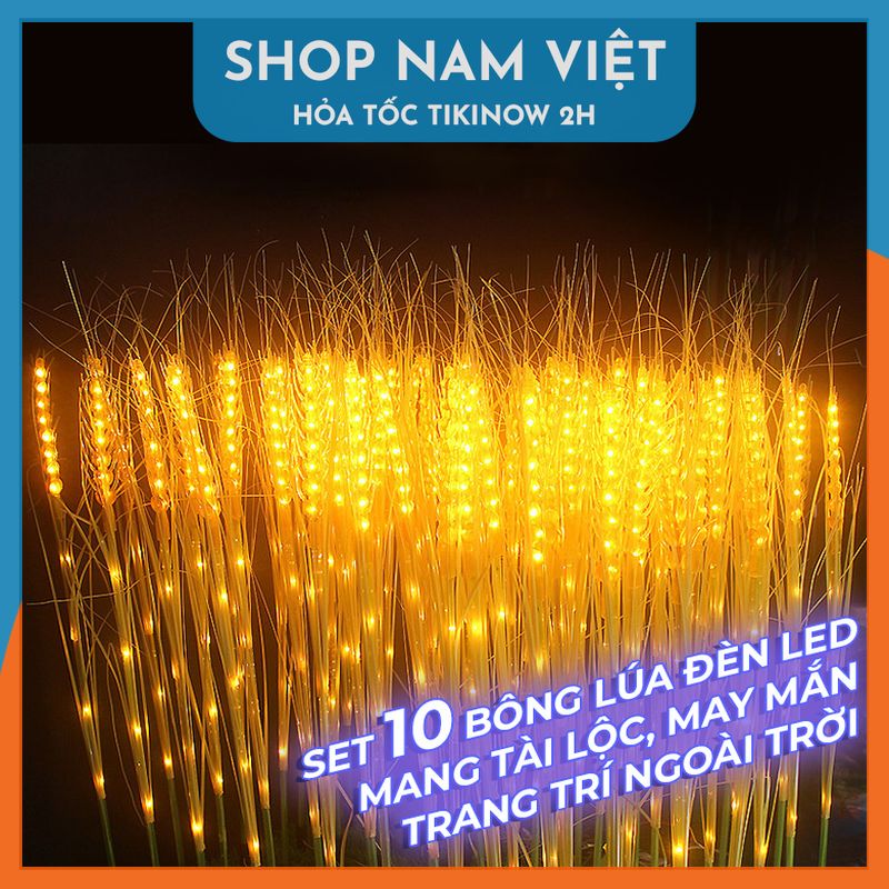 Đèn Led Bông Lúa Trang Trí Tết, Nhà Cửa, Sân Vườn Mang May Mắn, Tài Lộc