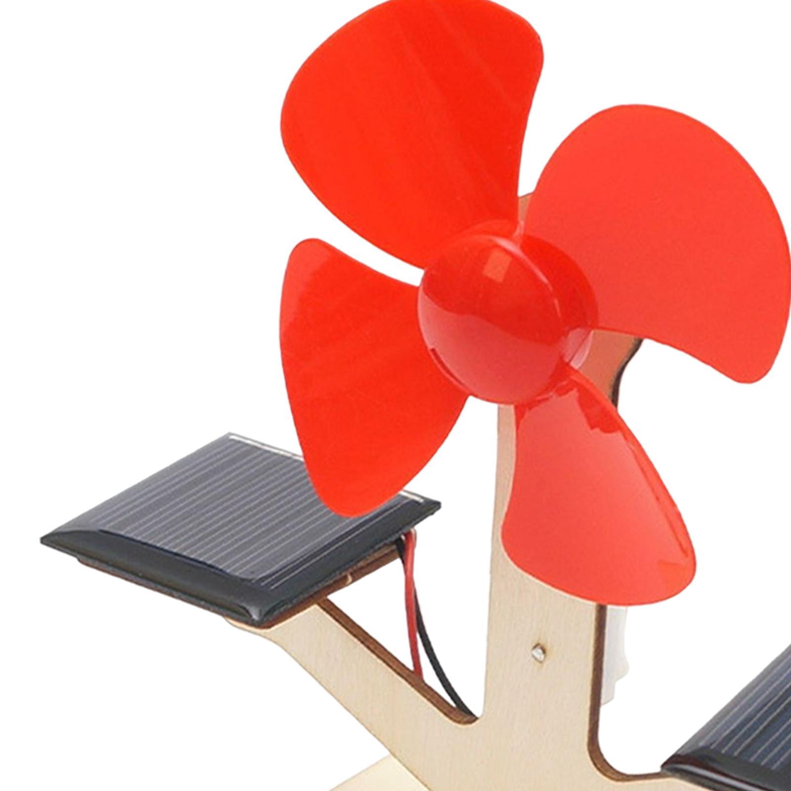 Solar Fans Panel Kit Science Experiment Projects DIY Assembly Kit Propeller
