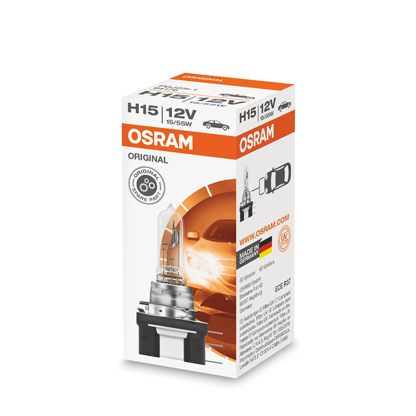 Bóng Đèn Halogen OSRAM Original H15 12V 15/55W