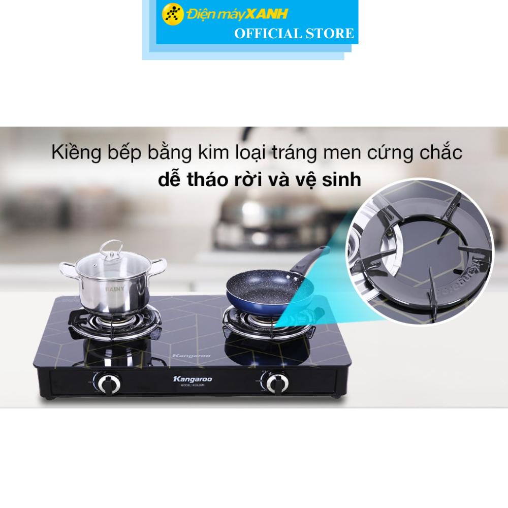 Bếp ga đôi Kangaroo KG526M - Hàng Chính Hãng