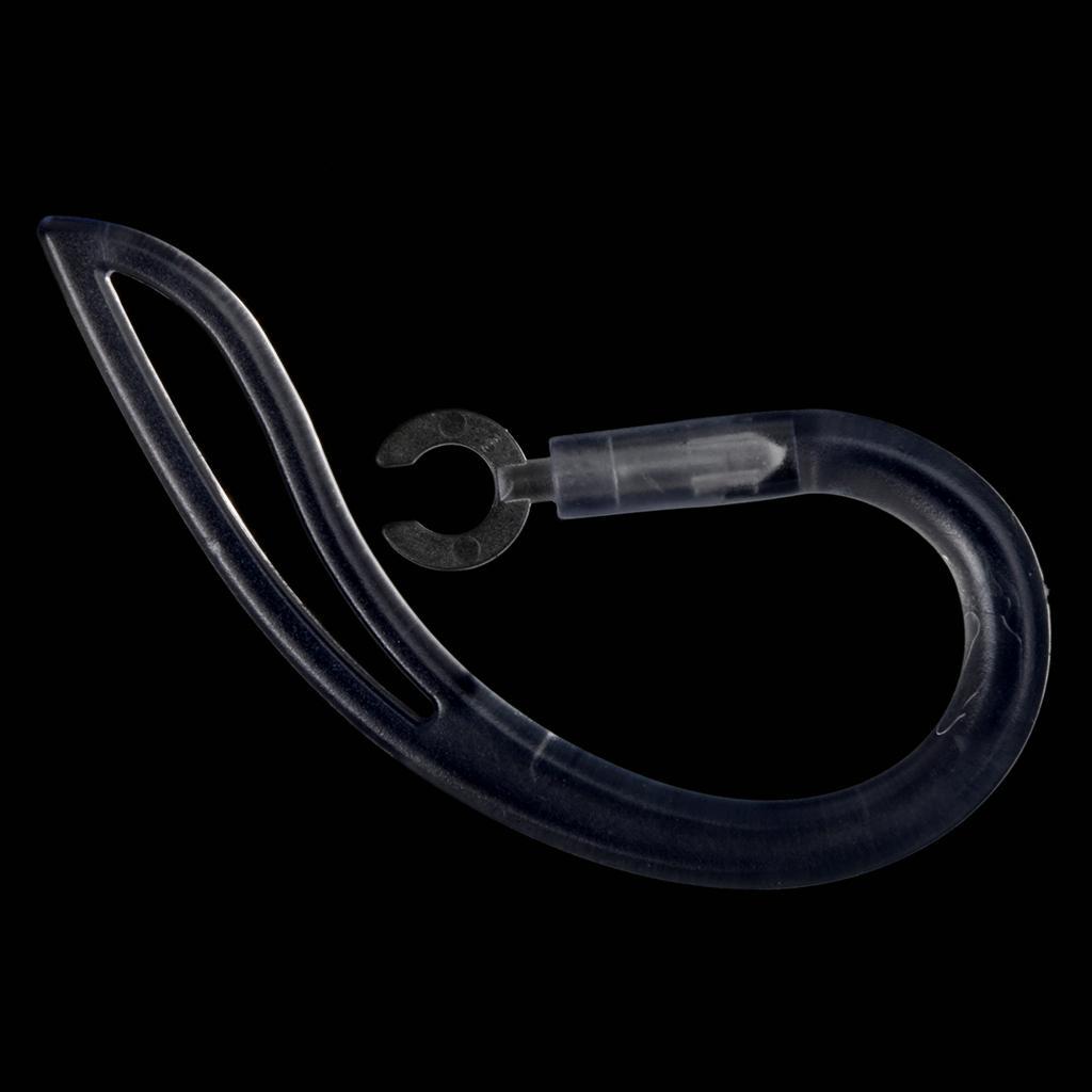 3 Pcs Earhook Ear Loop Clip For Universal Bluetooth Headset 5.0mm 6.0mm 7.0 mm (Clear)