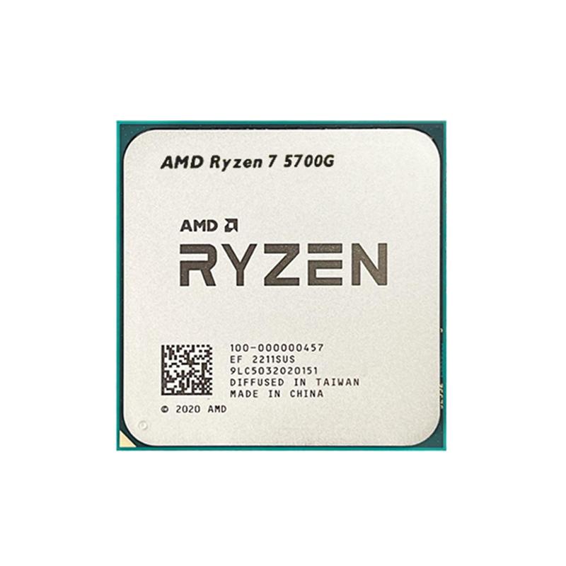 Mới AMD Ryzen 7 5700G R7 5700G Bộ Vi Xử Lý CPU 3.8GHz 8 Nhân 16 Luồng Ổ Cắm 65W AM4 Không Quạt