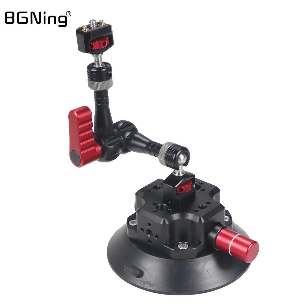 4.5Inch Bơm Tay Hút Chân Không 1/4 "Ổn Định Camera Giá Đỡ RAM Cho GoPro11 Insta360 X3 chụp Ảnh Chân Đế Đèn