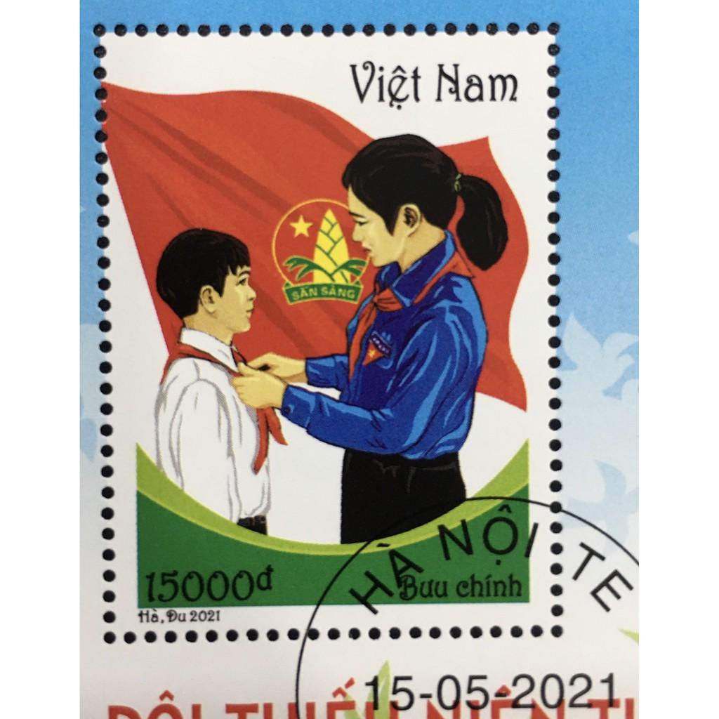 FDC Bloc Việt Nam 2021 Có Mộc - Đội Thiếu Niên Tiền Phong Hồ Chí Minh.