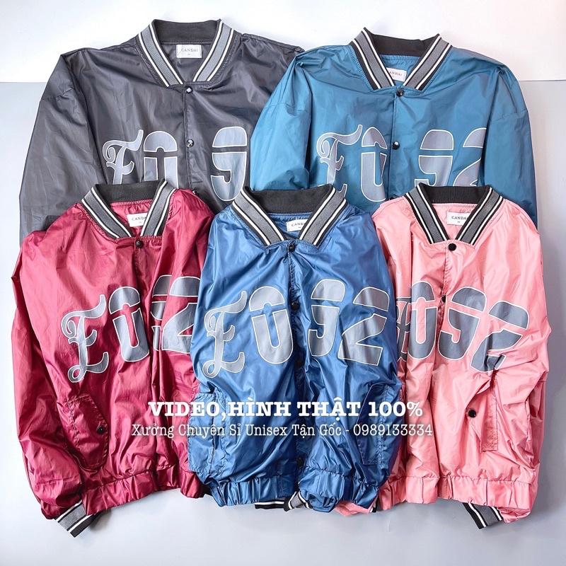 Áo Khoác Dù Nam Nữ Thêu F.092 Cao Cấp Bomber Nam Nữ Gió 2 Lớp Form Rộng UNISEX FO.92