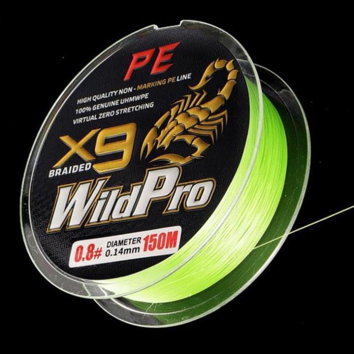 Dây dù câu cá PE Lure X9 WildPro dài 150m