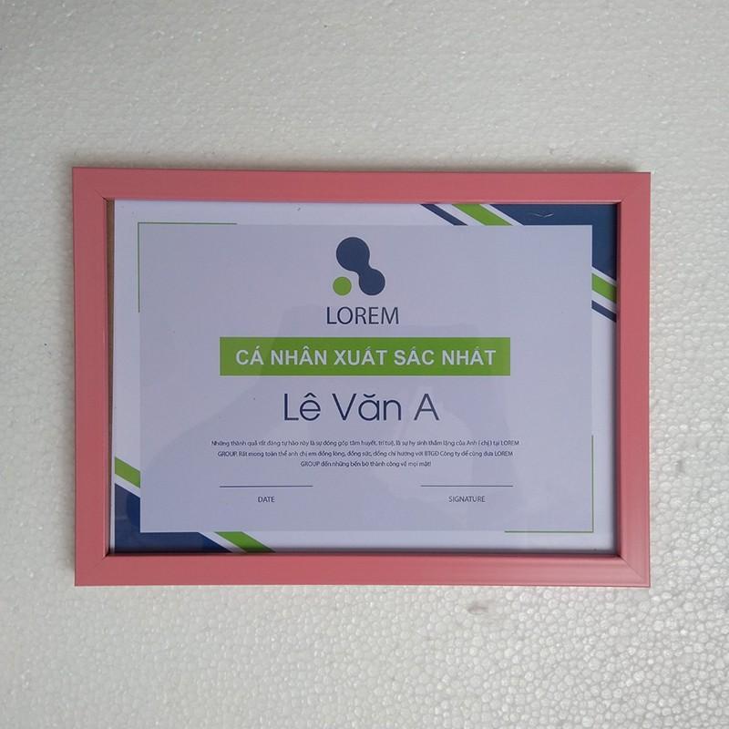 Khung ảnh 13x18cm kích thước lọt lòng 13x18cm, nhiều màu, bao gồm kiếng