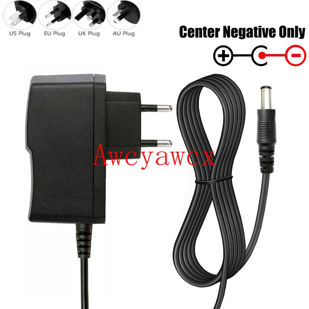 1 Chiếc 9V 850mA -1A AC Adapter Adapter Cấp Nguồn Sạc Tường Cho CASIO LK300tv LK-100 LK-200 LK-210 AD-5 AD-5MLE Phích Cắm Châu Âu