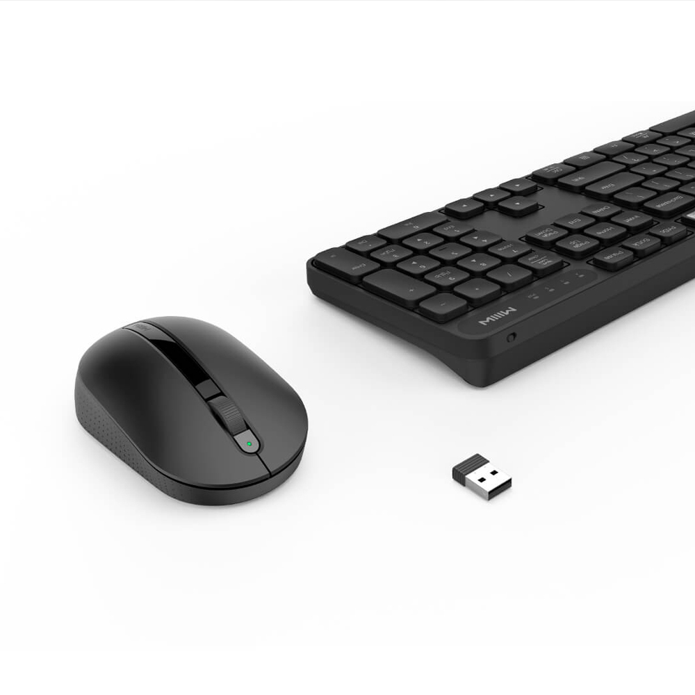Bộ bàn phím & chuột không dây Xiaomi Ecological Chain MIIIW 104 Phím 2.4GHz Bàn phím USB Chuột thiết kế chống trượt cho văn phòng