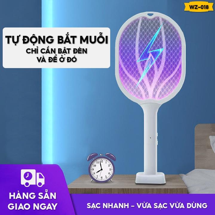 Vợt Muỗi Có Đèn Led Bắt Muỗi Tự Động Tích Hợp Chức Năng 3 Trong 1 Có Nhiều Màu Chọn Lựa WZ-018